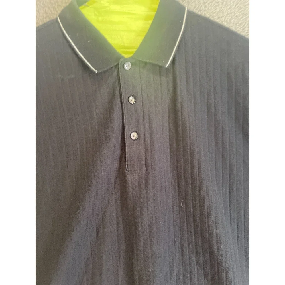 Nike Polo Shirt Mens Large  Black Lightweight Dri Fit Golf Stretch Casual‎